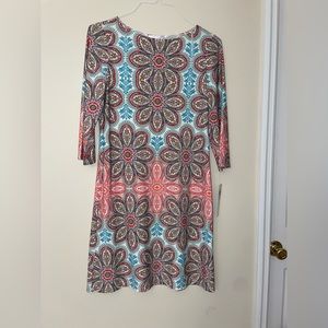 Floral long sleeved dress, new with tags on